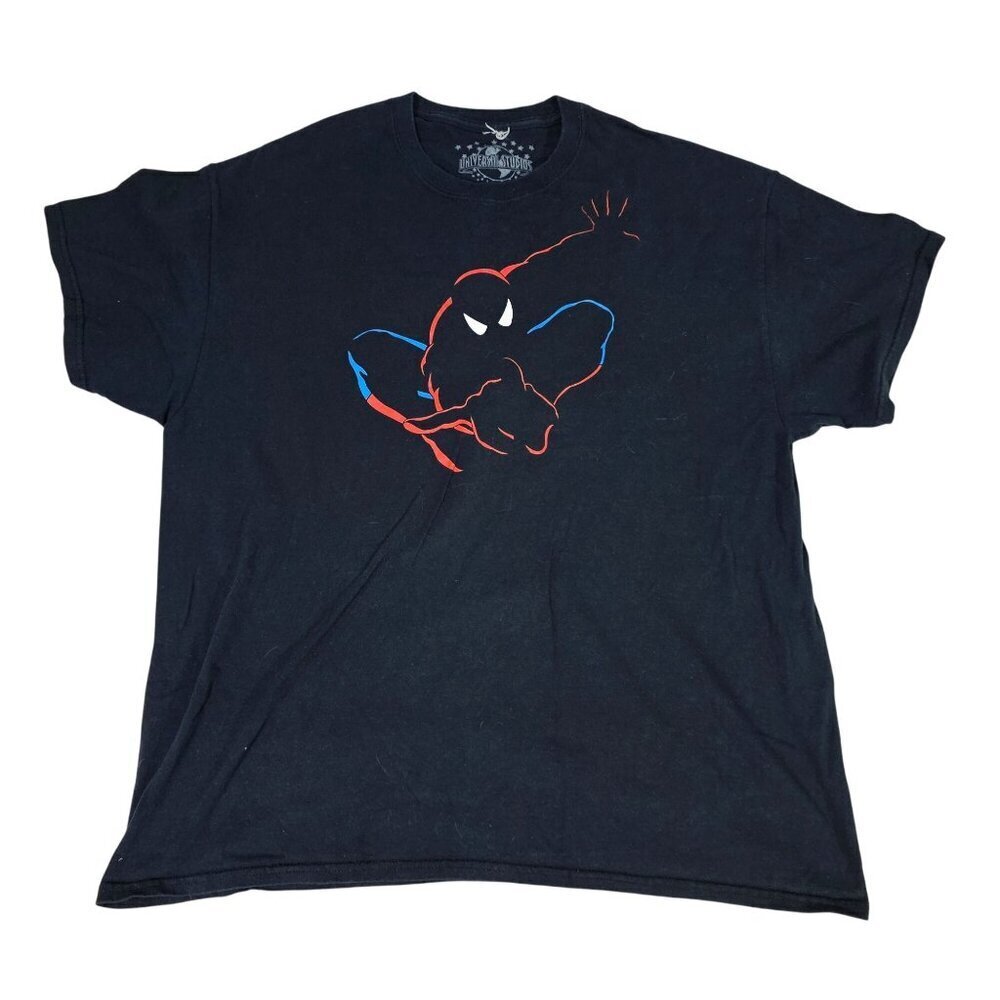 VTG Universal Island of Adventure Spider-Man T-Shirt XL Double Sided